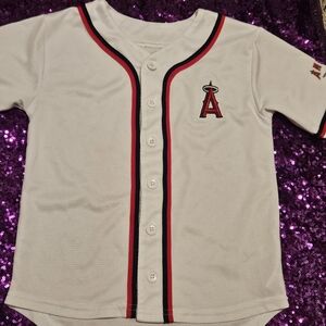 Kids White Anaheim Angels Baseball Jersey